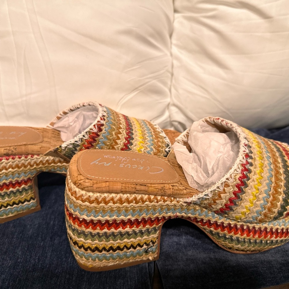 Circus by Sam Edelman Multicolor Woven Mules